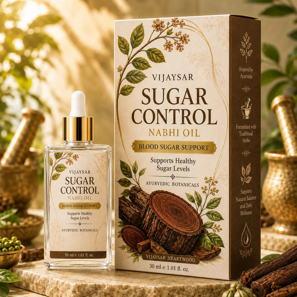 Vijaysar Sugar Nabhi Oil - Natural Blood Sugar Management