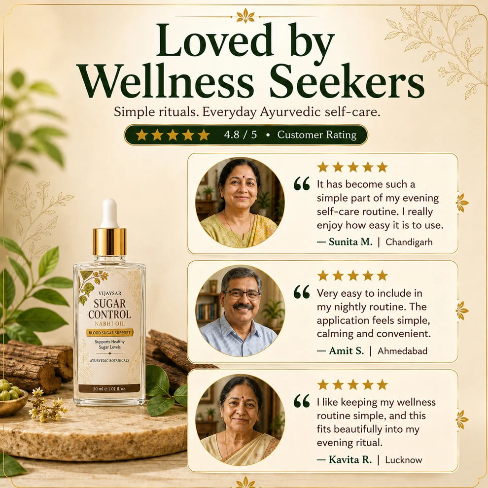 Vijaysar Sugar Nabhi Oil - Natural Blood Sugar Management